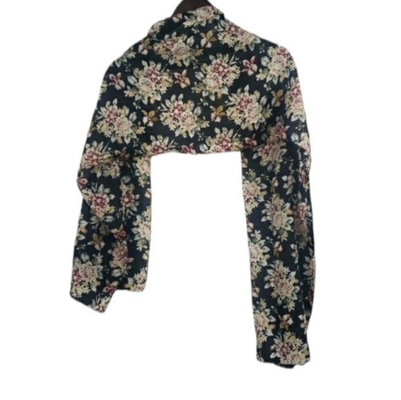 Vintage 100% Silk 37 West Floral Scarf - Picture 3 of 6